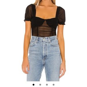 REVOLVE - Superdown mesh black top